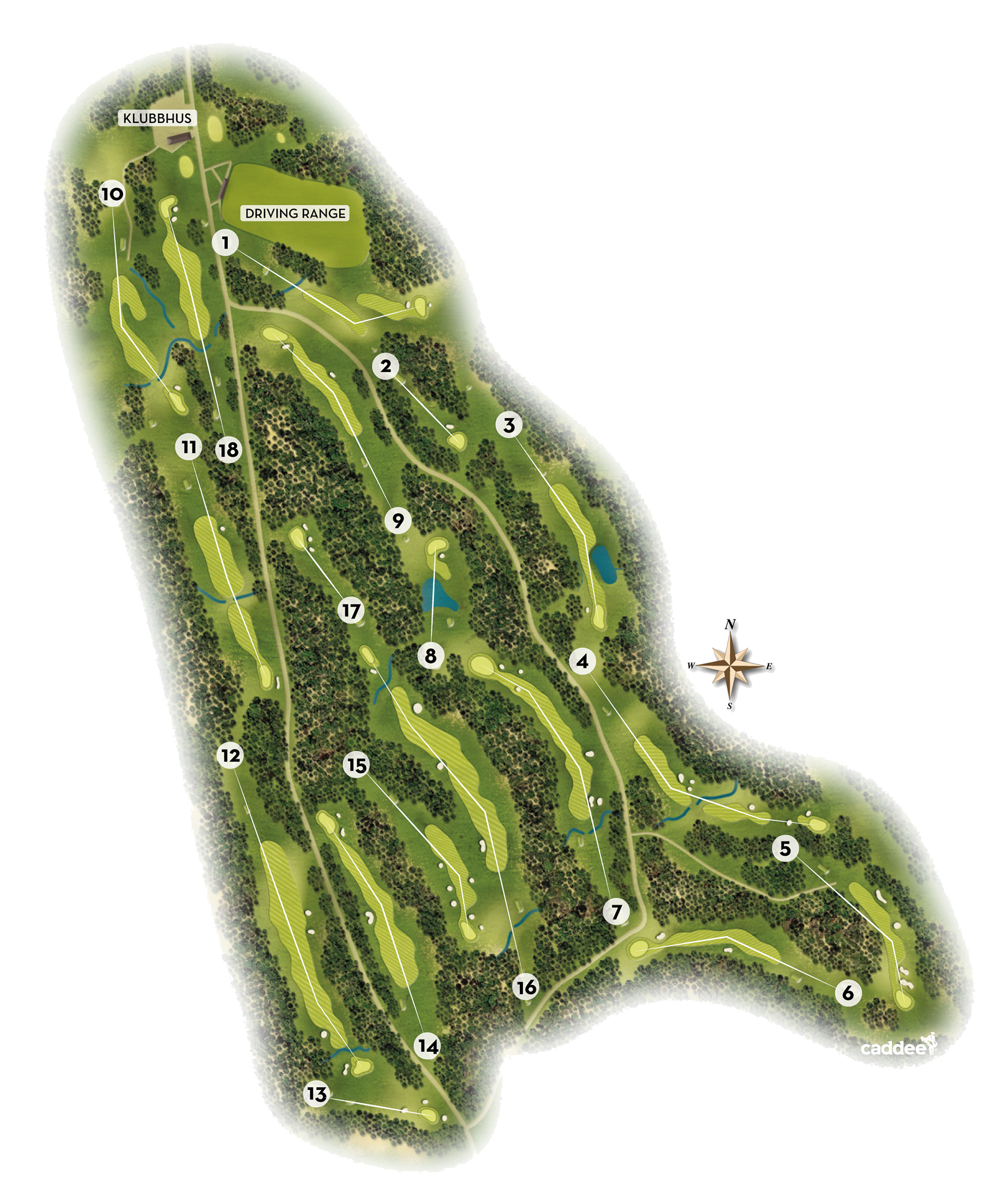 Banekart Trysil Golfklubb